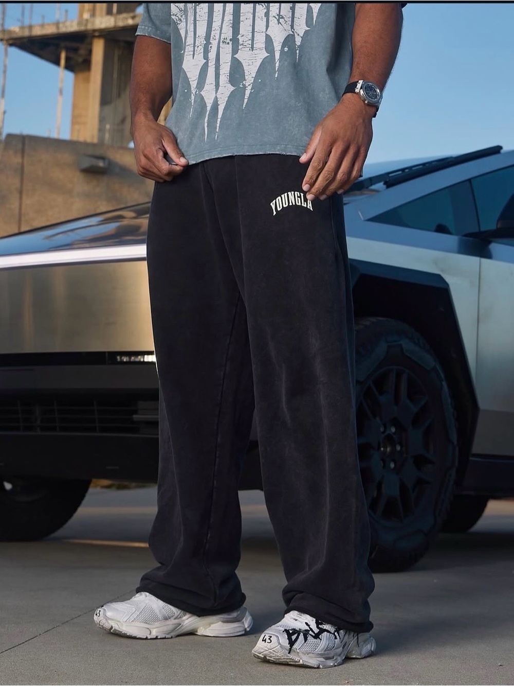 YoungLA New Wave Baggy Sweatpants No Cuff